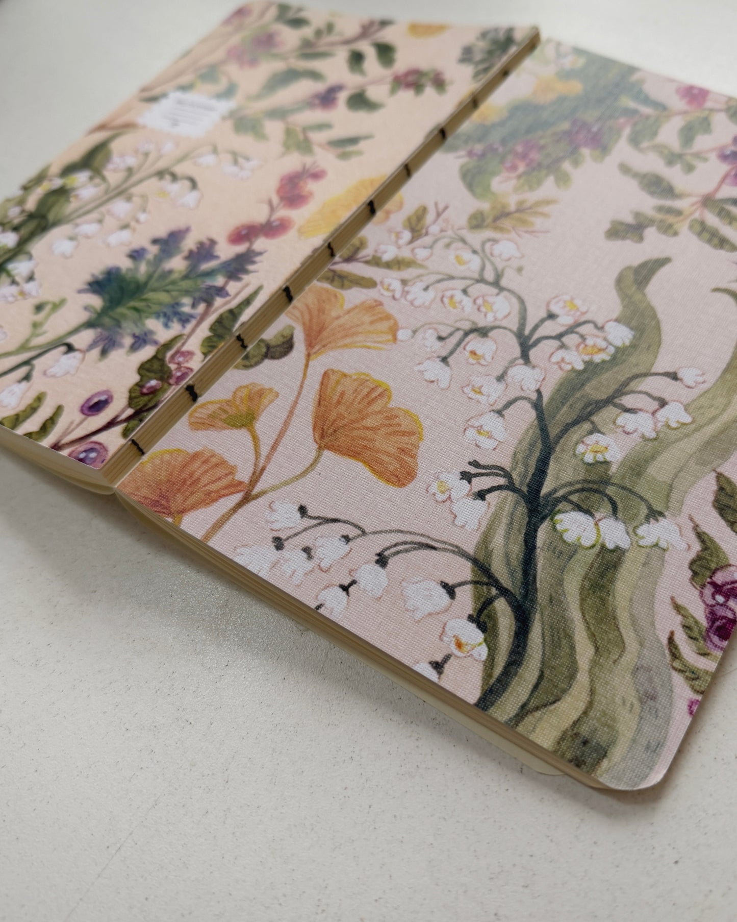 Libreta suave Botánica 🌿 cuaderno cosido hojas en blanco