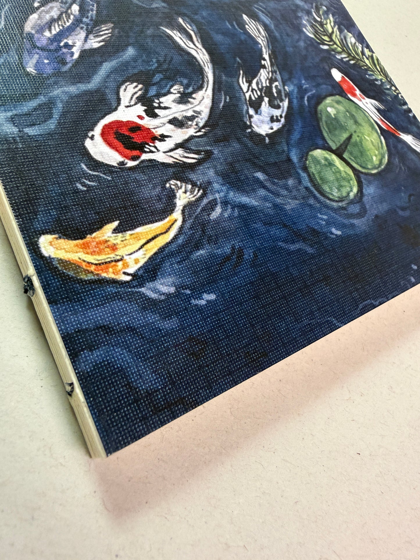 Libreta suave peces koi 🎏 , cuaderno cosido hojas en blanco