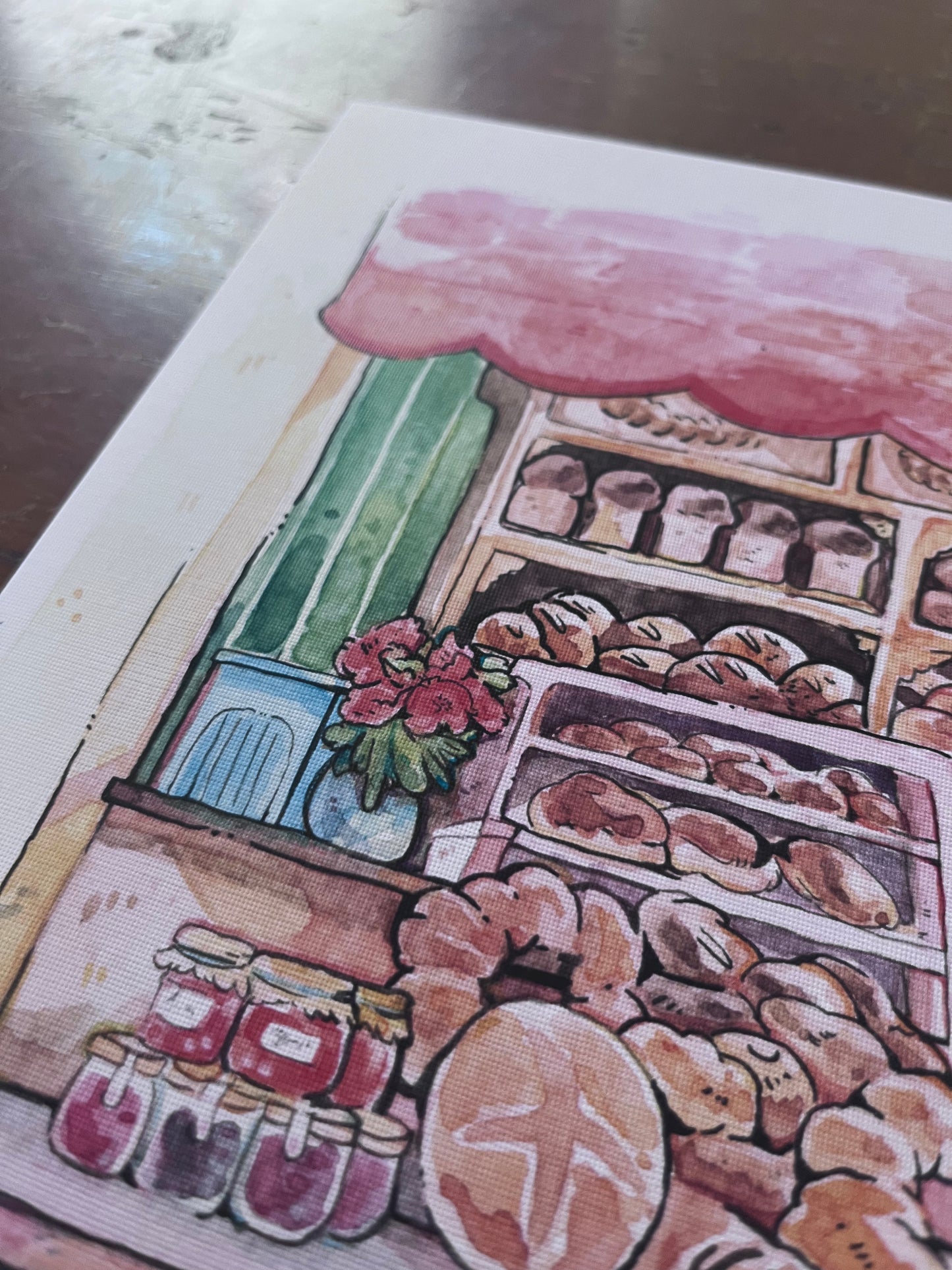 Print homenaje a Ghibli, panadería de Kiki