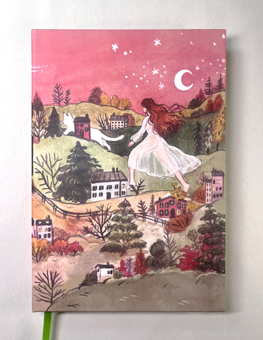 Libreta Montaña 1/2 carta, pasta dura, cuaderno, sketchbook, bullet journal