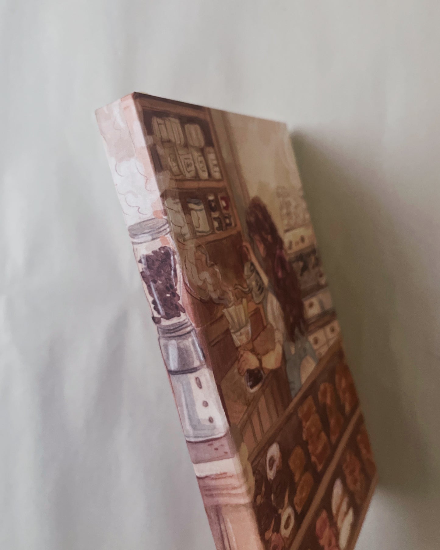 Libreta Café & Panadería 1/2 carta, pasta dura, cuaderno, sketchbook, bullet journal