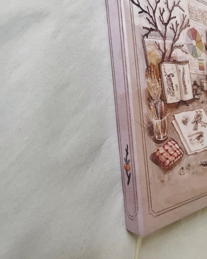 Libreta Estudio  1/2 carta, pasta dura, cosida, cuaderno, sketchbook, bullet journal
