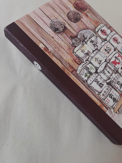 Libreta Sake 1/2 carta, pasta dura, cosida, cuaderno, sketchbook, bullet journal