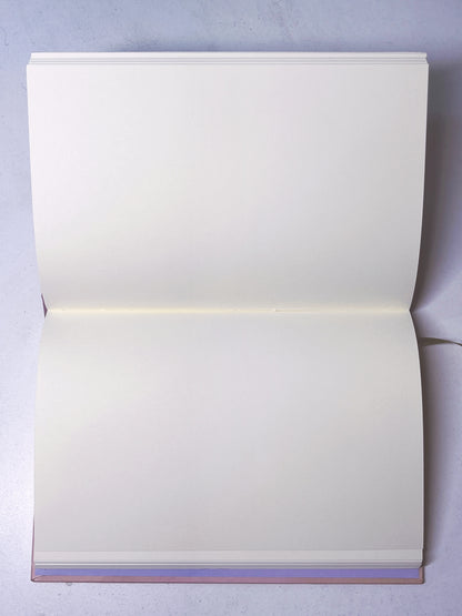 Libreta Campanillas  1/2 carta, pasta dura, cosida, cuaderno, sketchbook, bullet journal