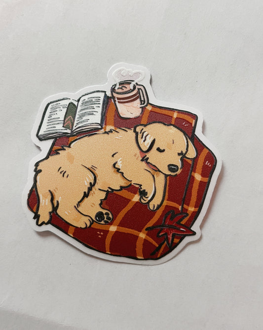 Sticker individual Cachorro Cozy 🍁