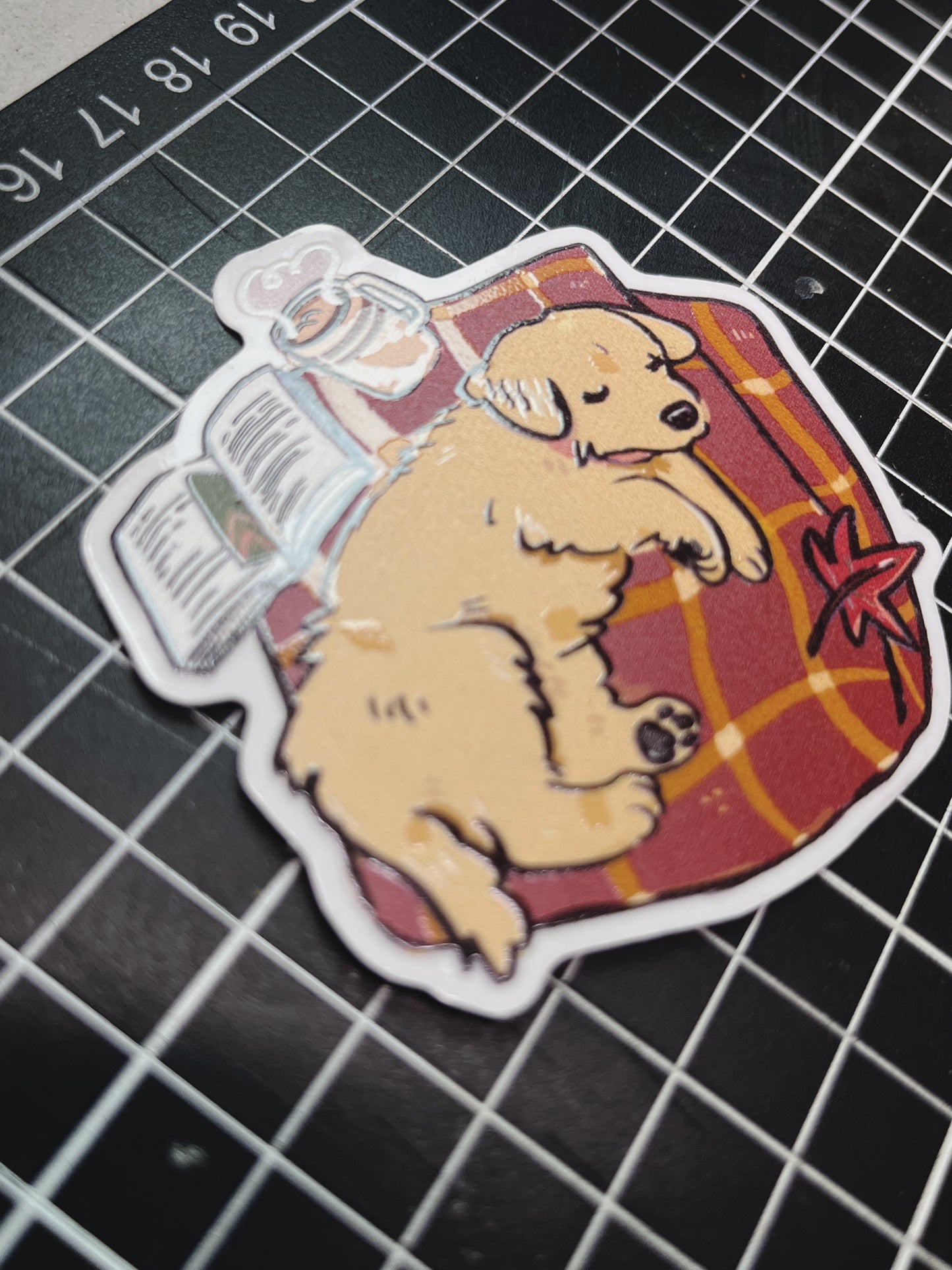Sticker individual Cachorro Cozy 🍁