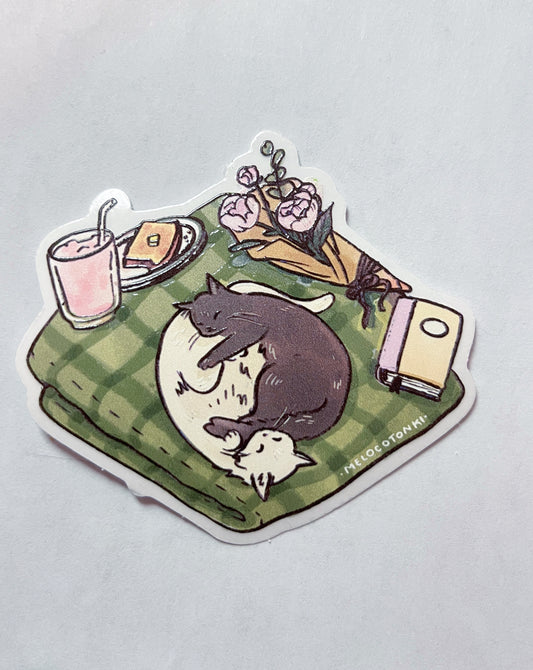 Sticker individual Gatitos Cozy 🧺