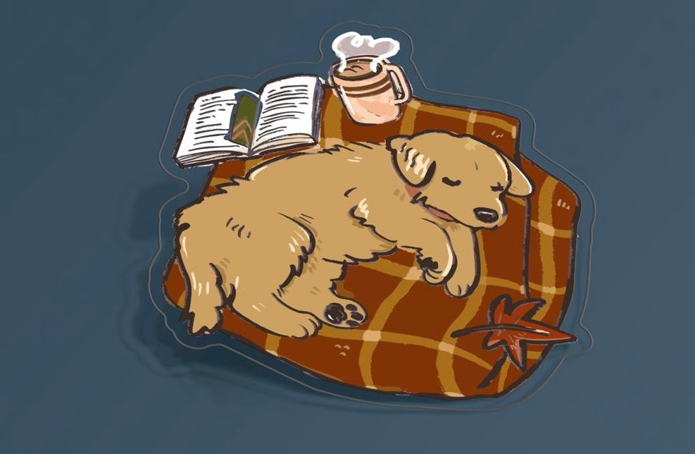 Sticker individual Cachorro Cozy 🍁