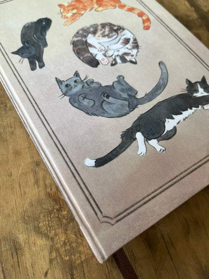 Libreta Gatos 1/2 carta 🐈🐈‍⬛ྀི, pasta dura, cuaderno, sketchbook, bullet journal