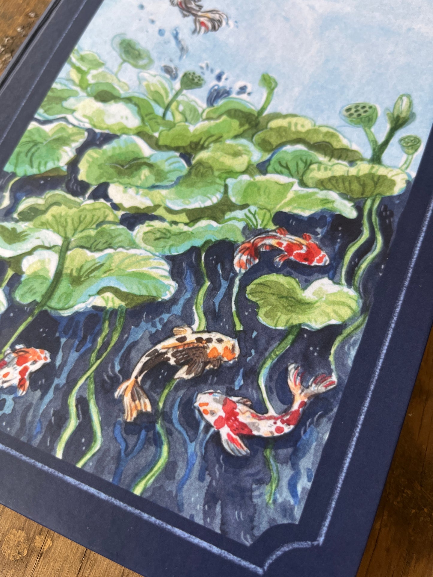 Libreta Peces Koi 1/2 carta , pasta dura, cuaderno, sketchbook, bullet journal 𓆜⋆˚