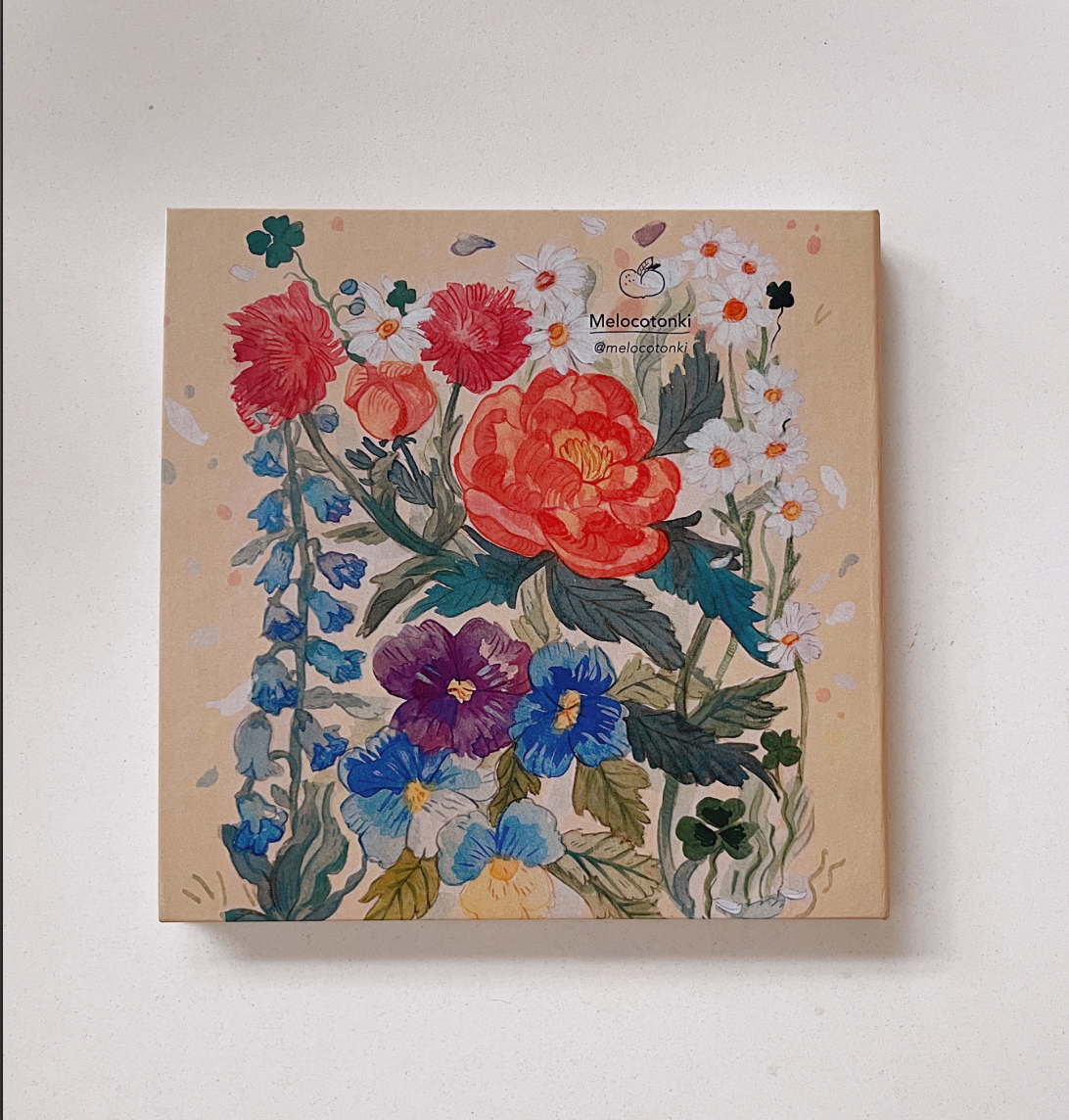 Cuaderno para acuarela, Floral, watercolor paper