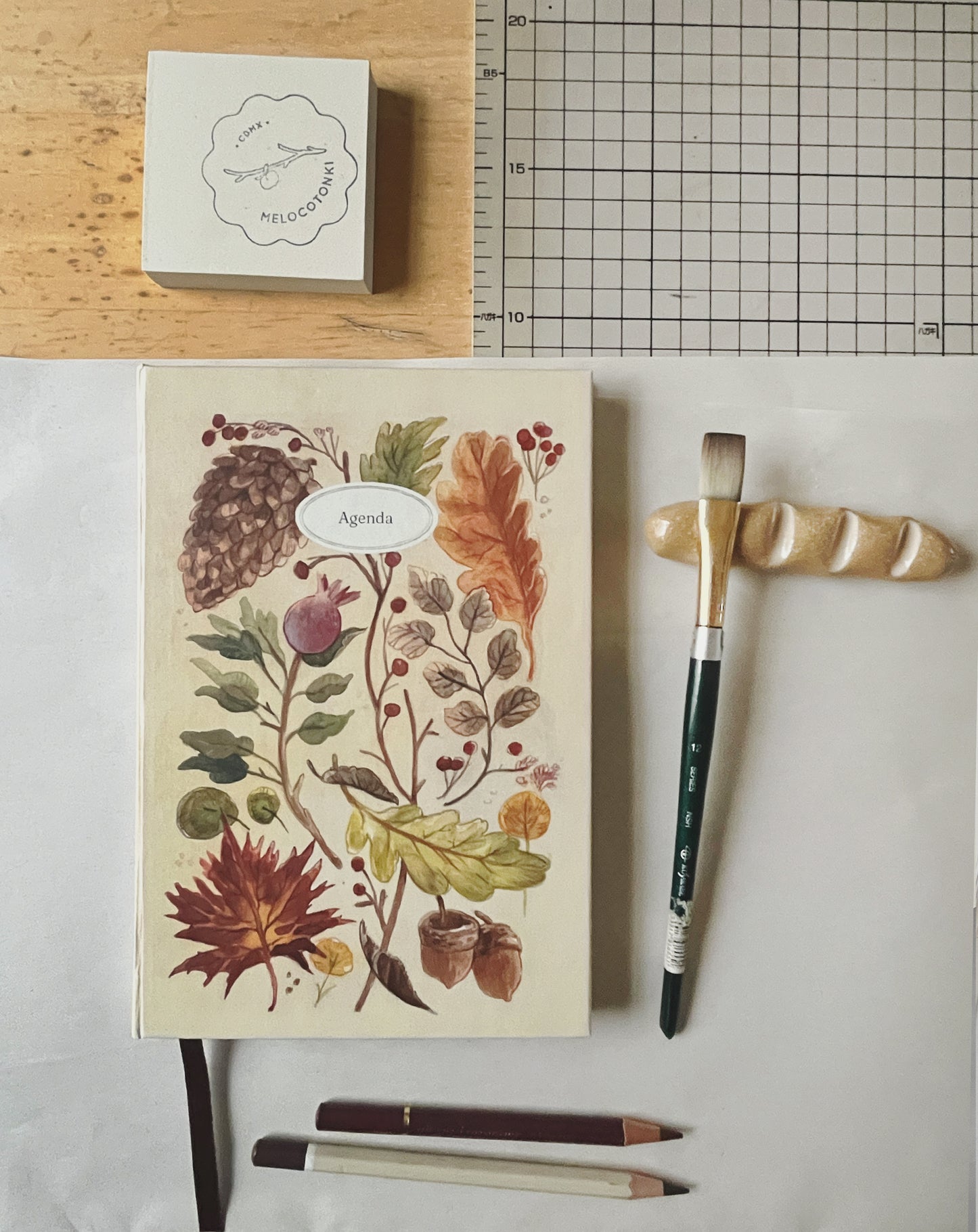 Agenda Abierta 2026 🍂📔🌿 Planificador semanal, mensual, pasta dura