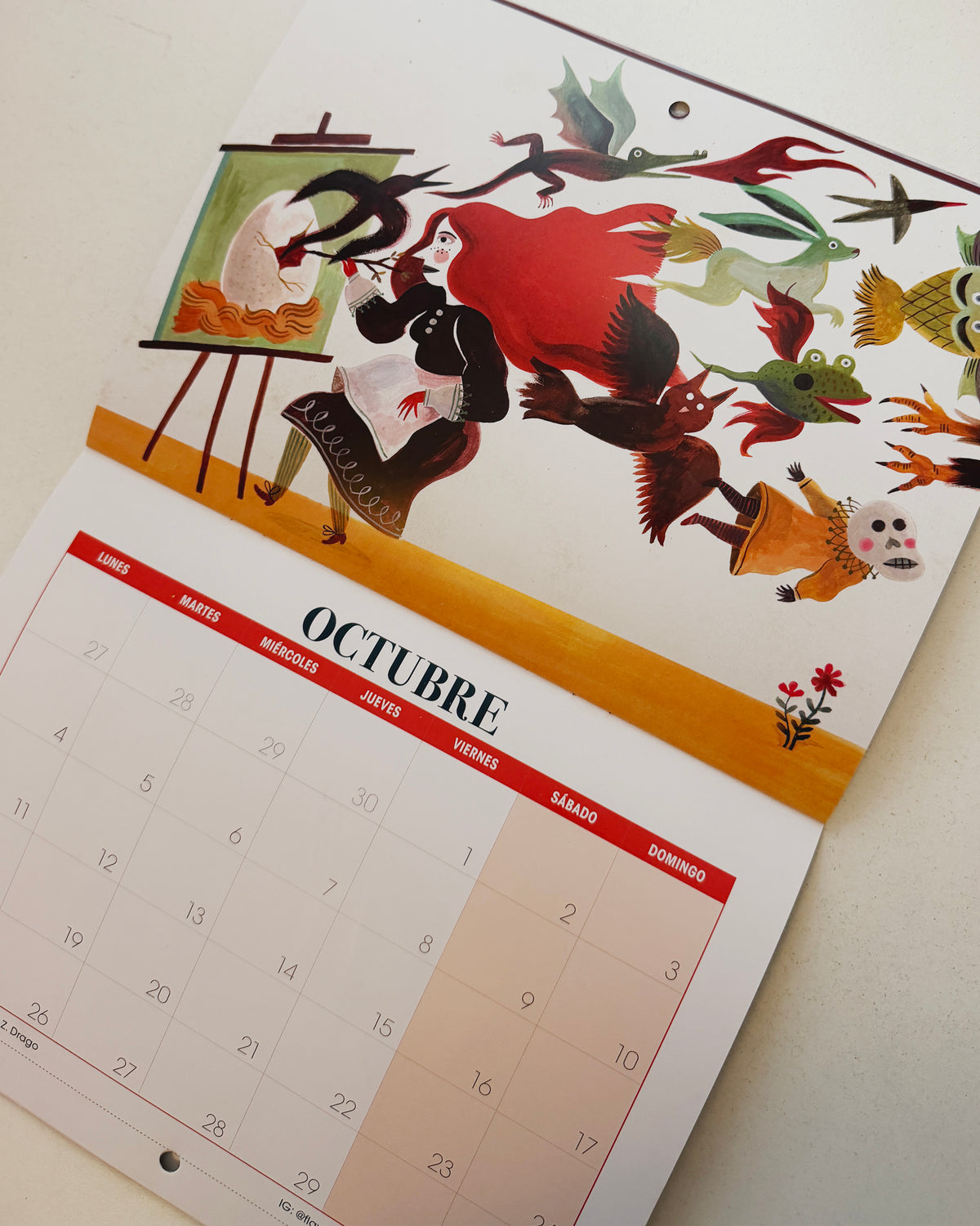 Calendario Colectivo Portales 2027: 12 ilustradoras mexicanas distintas