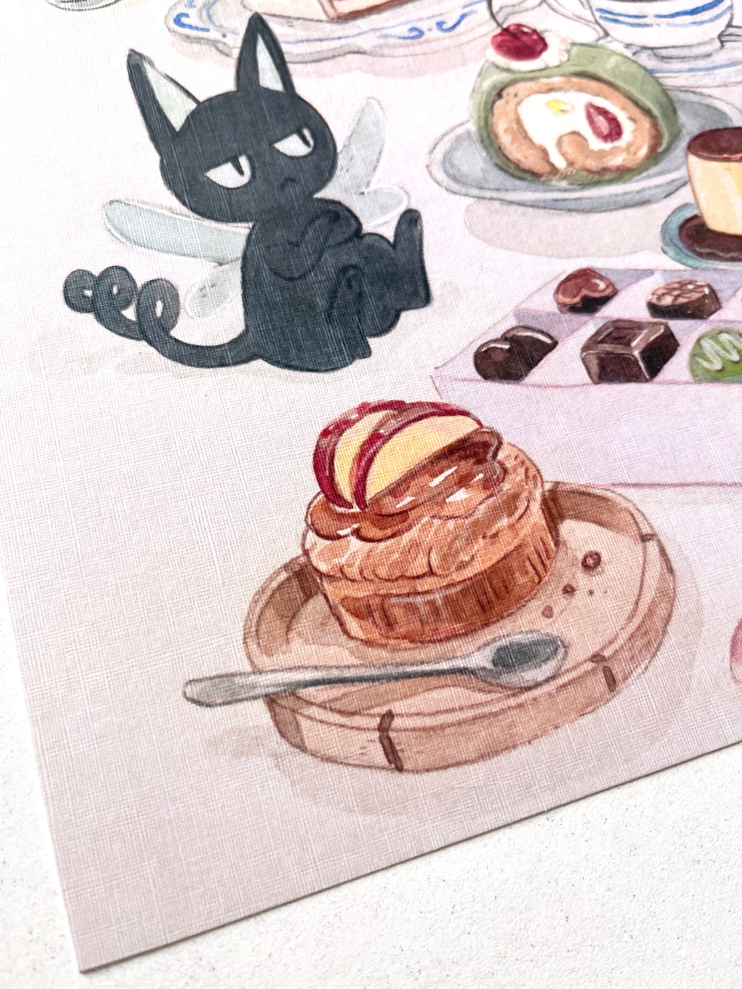Print, Kero chan & Suppi  🍮🍰🥄 , tamaño carta