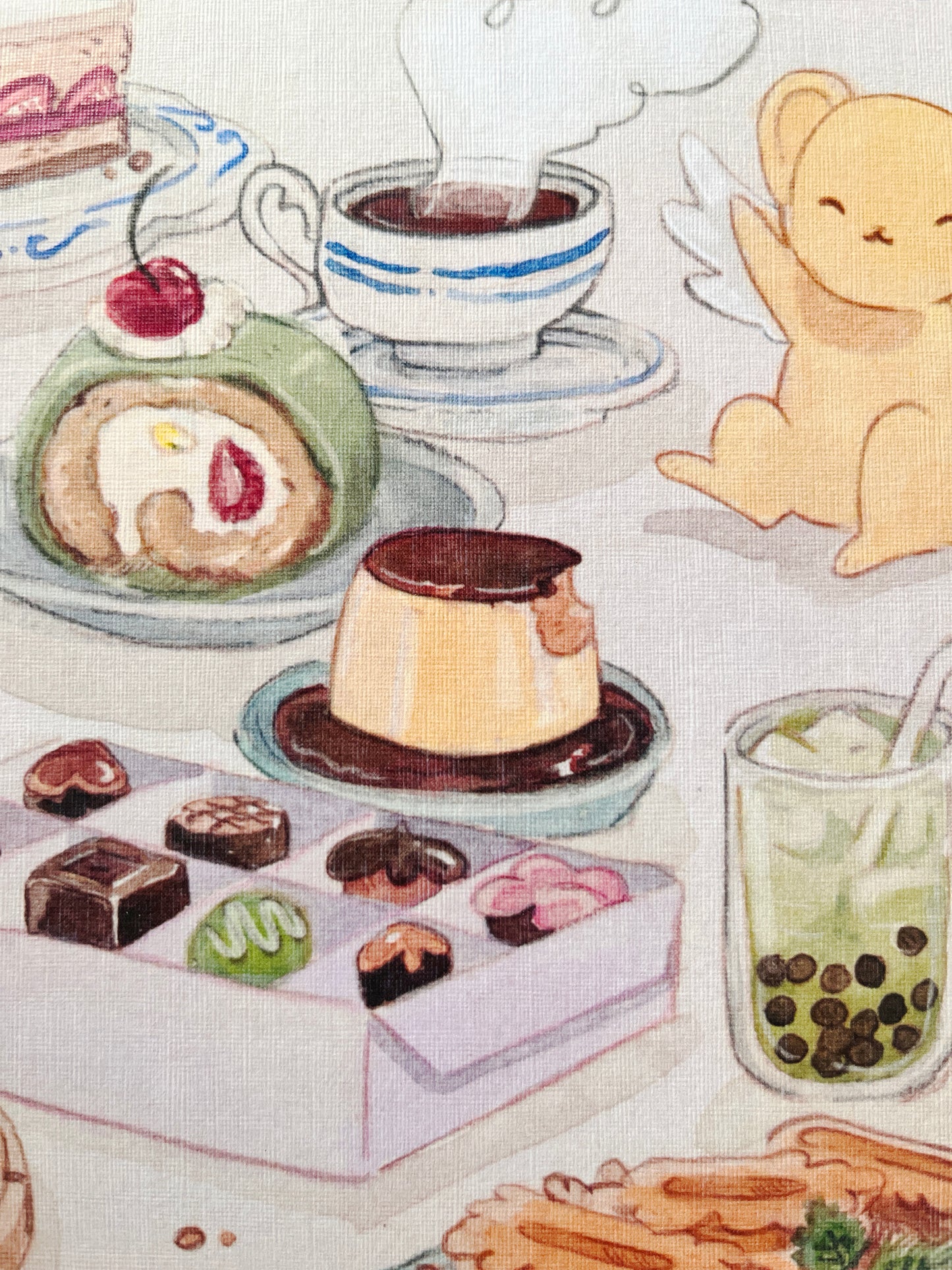 Print, Kero chan & Suppi  🍮🍰🥄 , tamaño carta