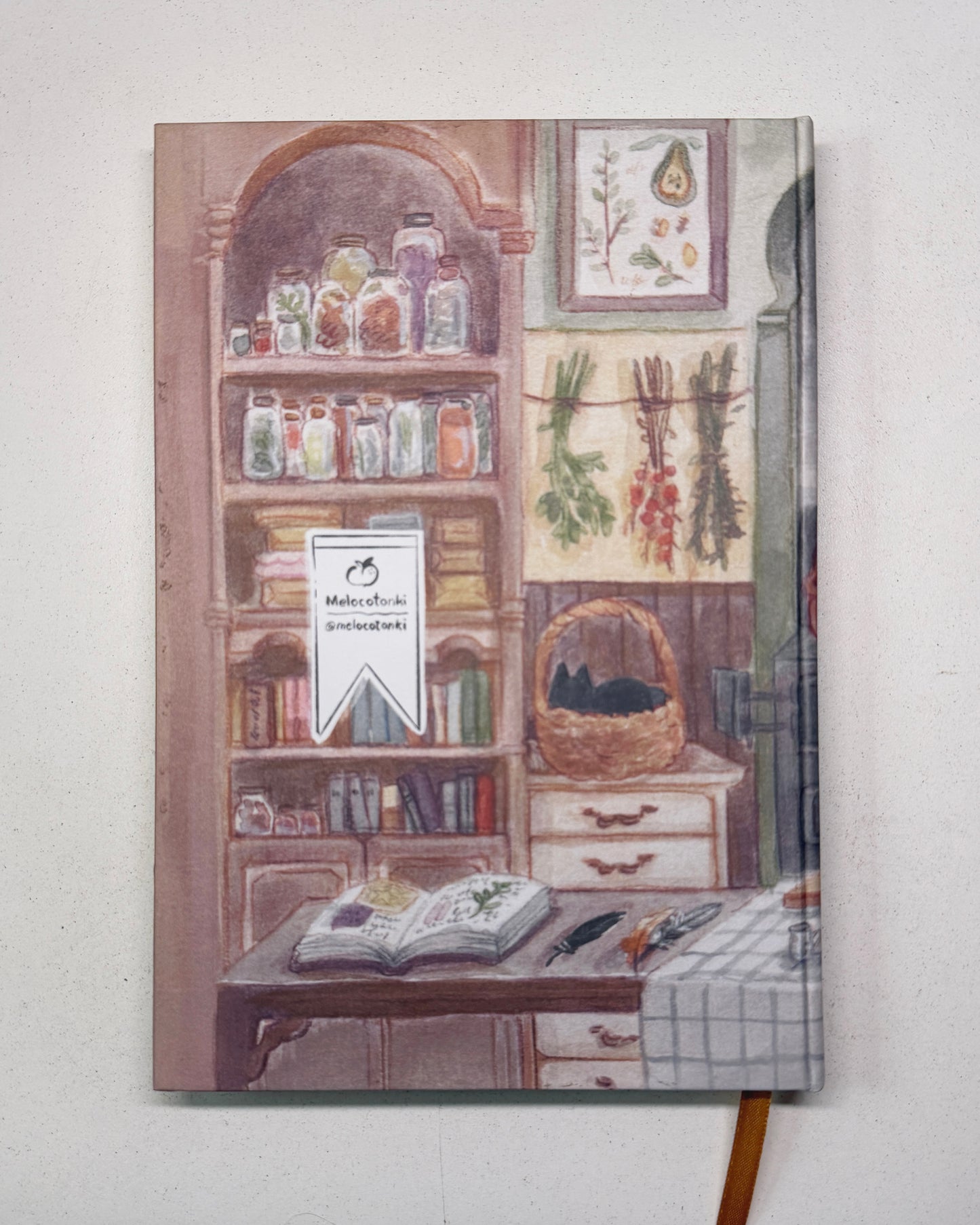 Libreta Herbolaria 🌿🧺📜 1/2 carta , pasta dura, cuaderno, sketchbook, bullet journal