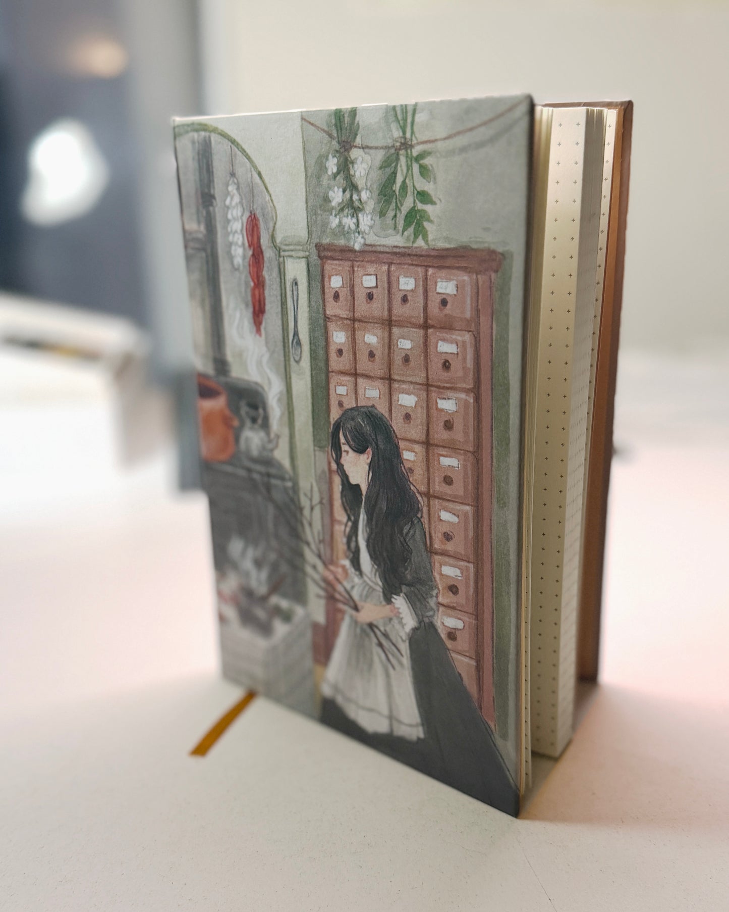 Libreta Herbolaria 🌿🧺📜 1/2 carta , pasta dura, cuaderno, sketchbook, bullet journal