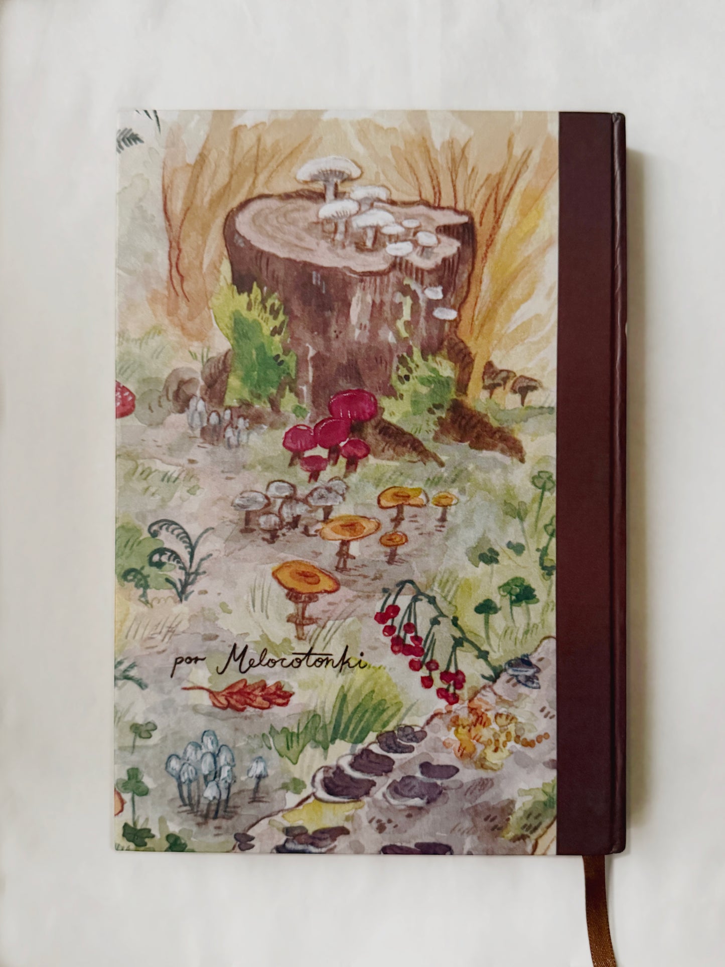 Libreta Hongos en el Bosque 1/2 carta , pasta dura, 𓍊𓋼🍄 🍄‍🟫 cuaderno, sketchbook, bullet journal