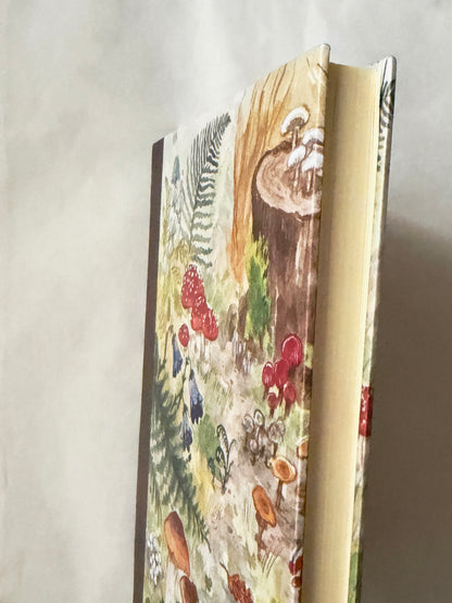 Libreta Hongos en el Bosque 1/2 carta , pasta dura, 𓍊𓋼🍄 🍄‍🟫 cuaderno, sketchbook, bullet journal