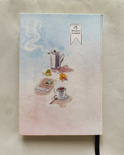 Libreta Café con Pera ☕🍞🍐📰 1/2 carta , pasta dura, cuaderno, sketchbook, bullet journal (Copy)