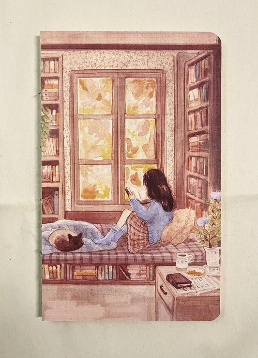 Libreta suave Biblioteca, cuaderno cosido