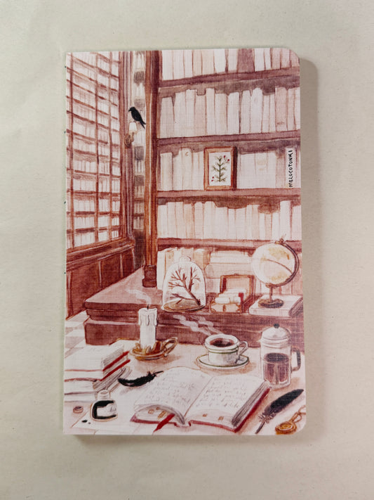 Libreta suave biblioteca 🐦‍⬛ , cuaderno cosido hojas en blanco