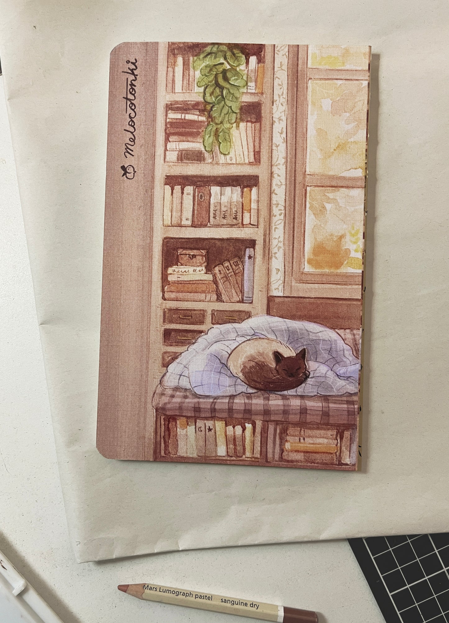 Libreta suave Biblioteca, cuaderno cosido