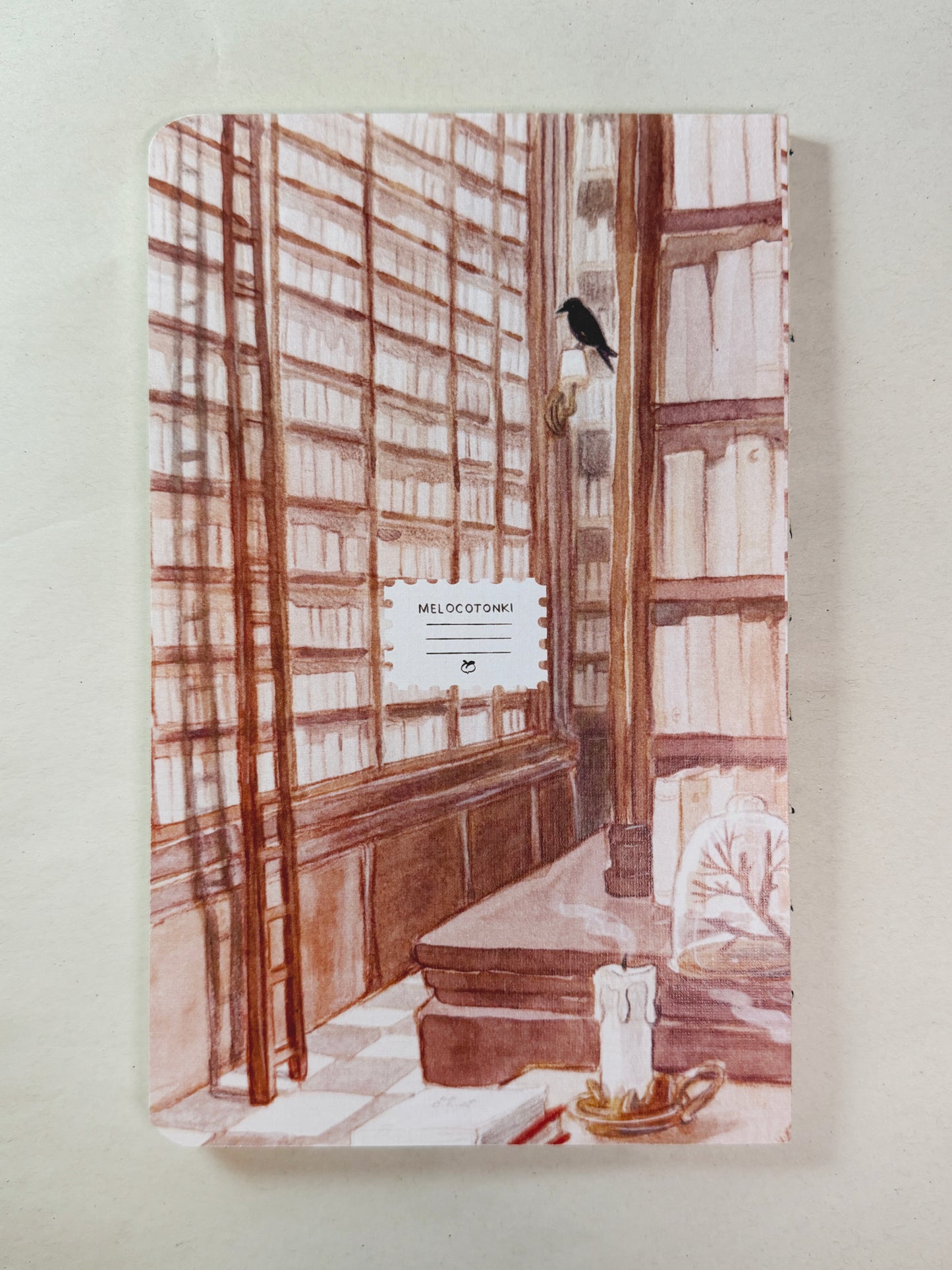 Libreta suave biblioteca 🐦‍⬛ , cuaderno cosido hojas en blanco
