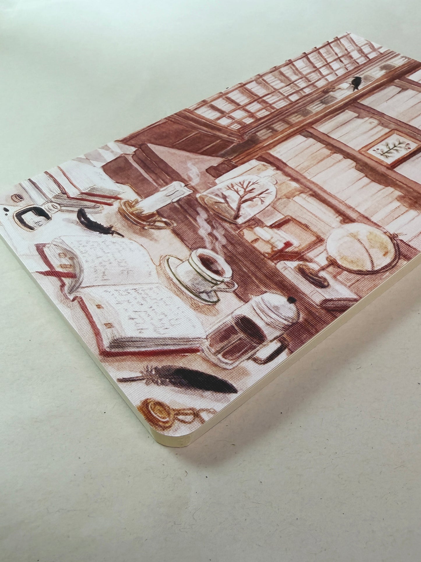 Libreta suave biblioteca 🐦‍⬛ , cuaderno cosido hojas en blanco