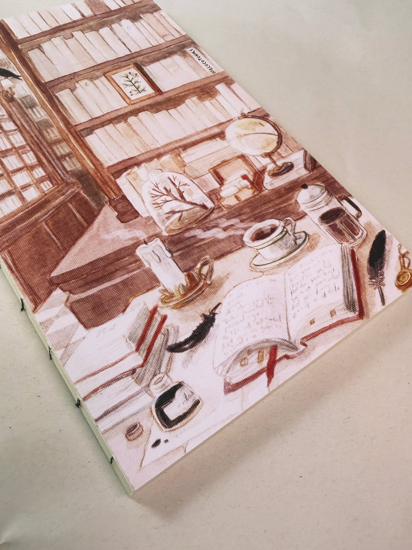 Libreta suave biblioteca 🐦‍⬛ , cuaderno cosido hojas en blanco