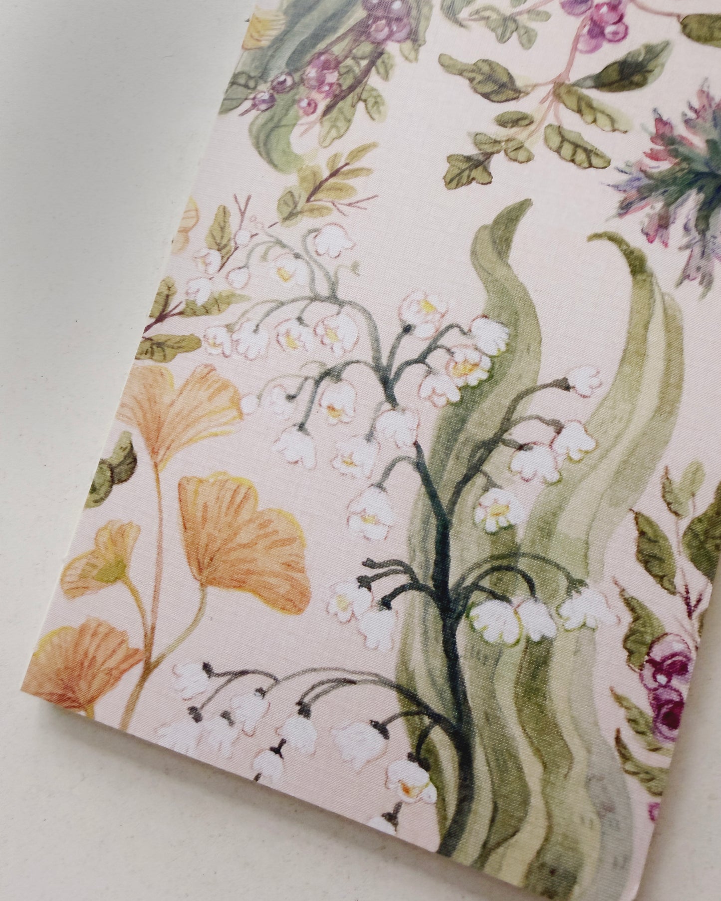 Libreta suave Botánica 🌿 cuaderno cosido hojas en blanco