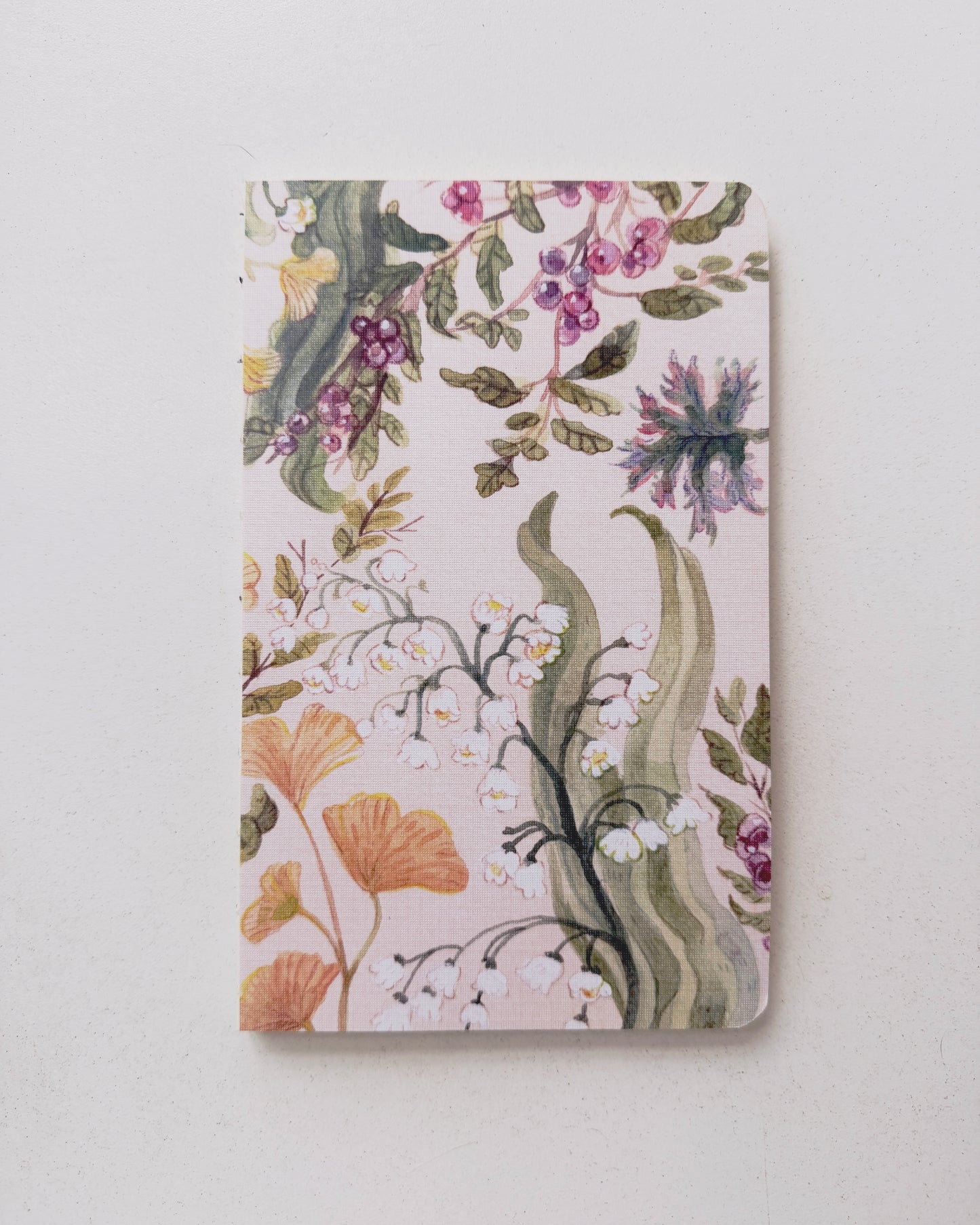 Libreta suave Botánica 🌿 cuaderno cosido hojas en blanco