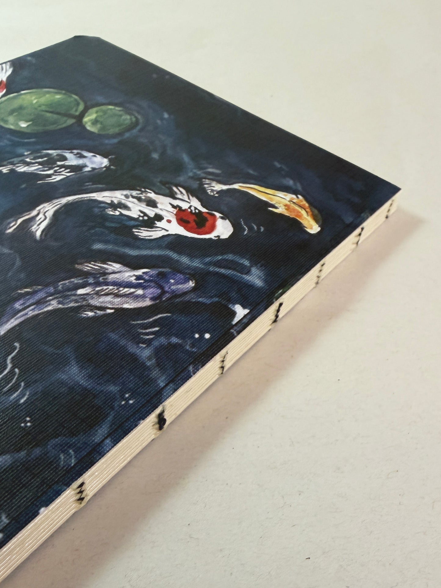 Libreta suave peces koi 🎏 , cuaderno cosido hojas en blanco