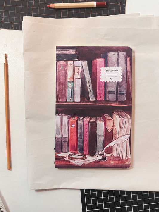 Libreta suave Libros 📕, cuaderno cosido hojas en blanco