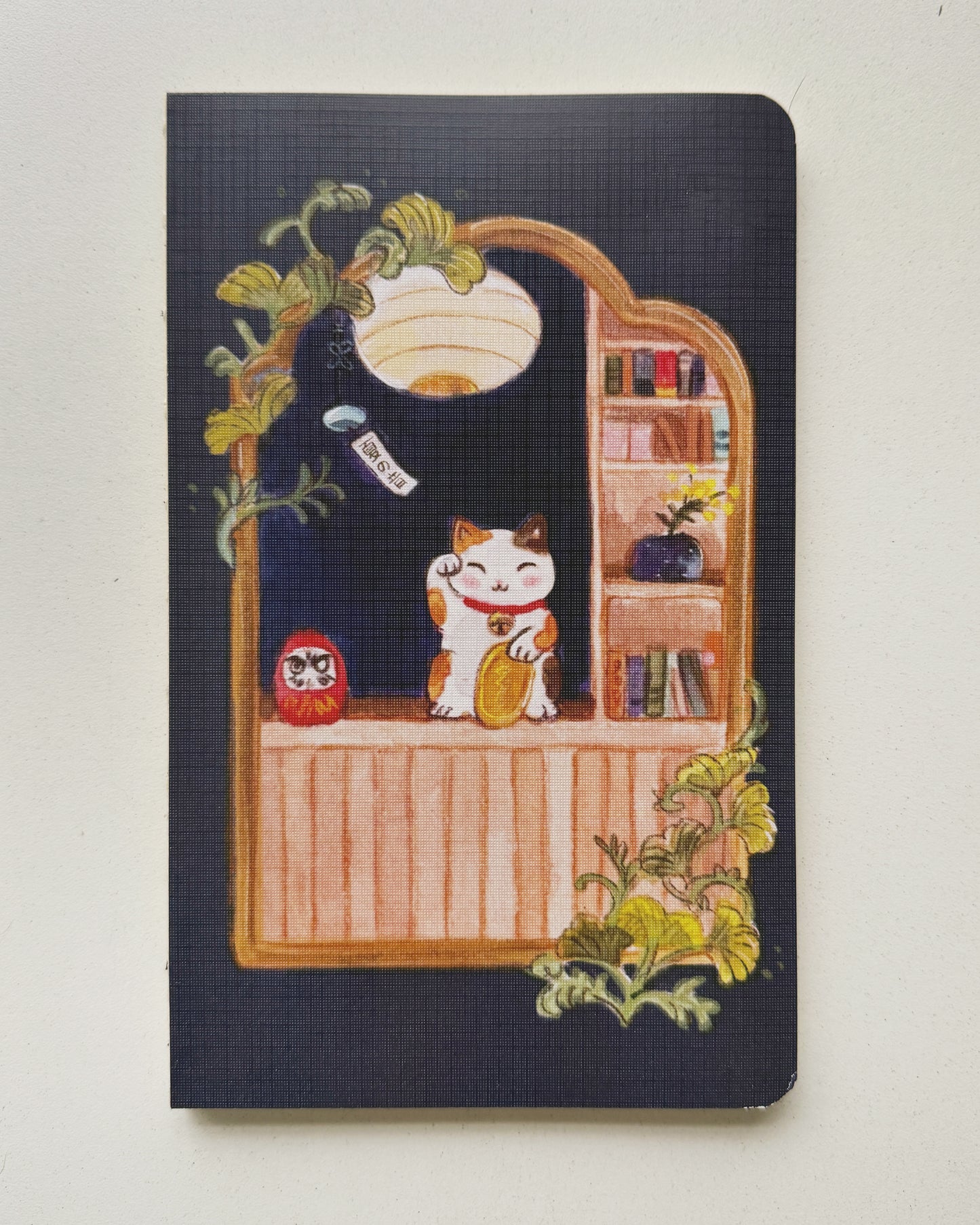 Libreta suave Maneki Neko 🧧🏮 cuaderno cosido hojas en blanco