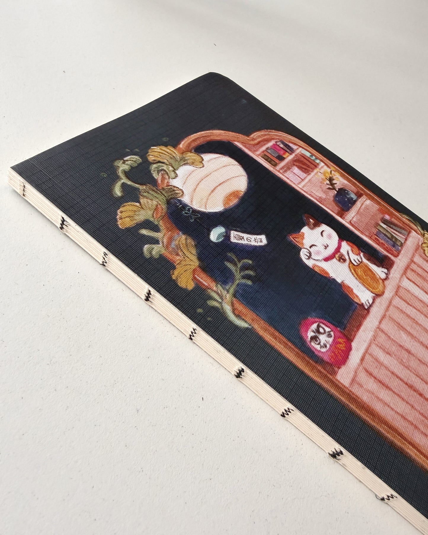 Libreta suave Maneki Neko 🧧🏮 cuaderno cosido hojas en blanco