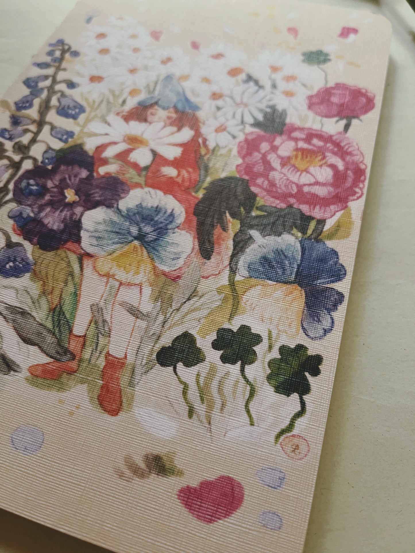Libreta entre flores 🌷🌻🌸🌼, cuaderno de pasta suave, ilustración acuarela