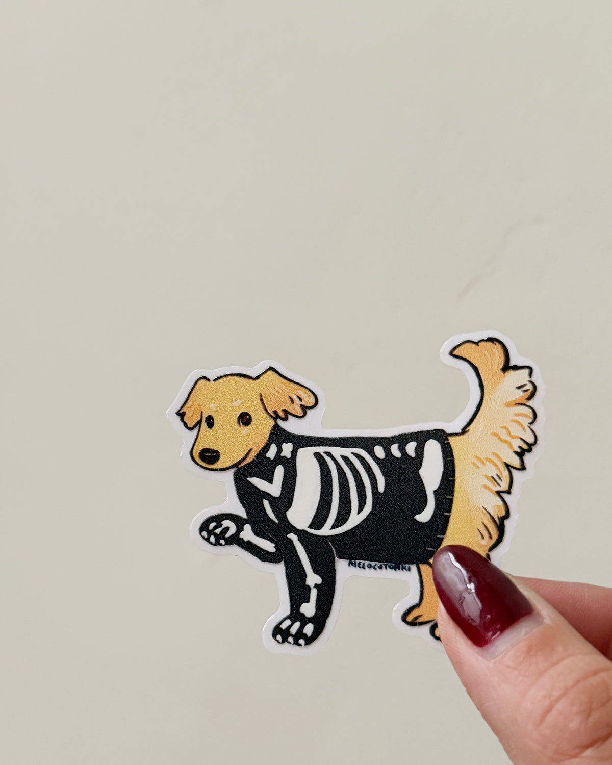 Sticker individual Perrito Huesitos 🐕 💀
