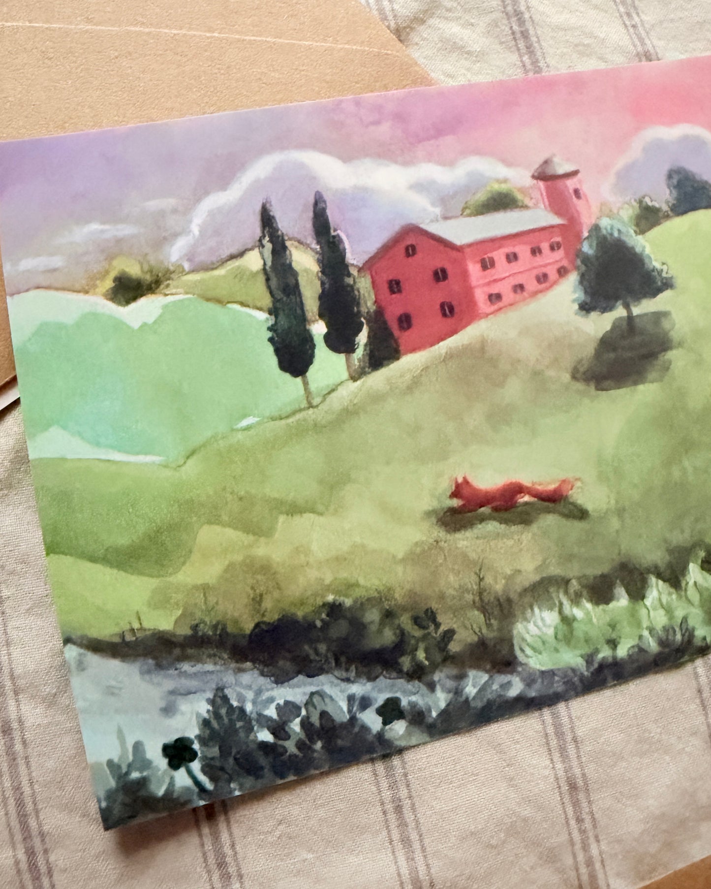 Postal Paisaje con Zorro 🦊