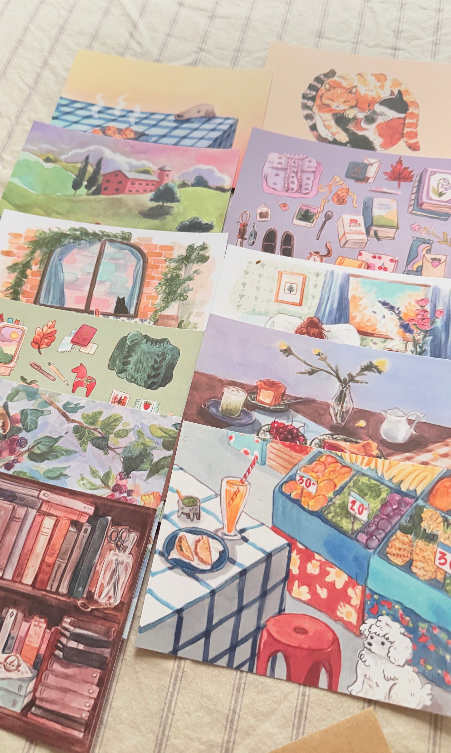 Colección de 11 postales 💌 COMPLETA