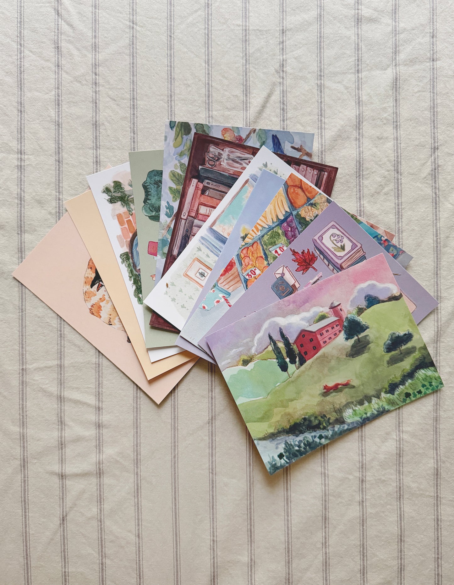 Colección de 11 postales 💌 COMPLETA