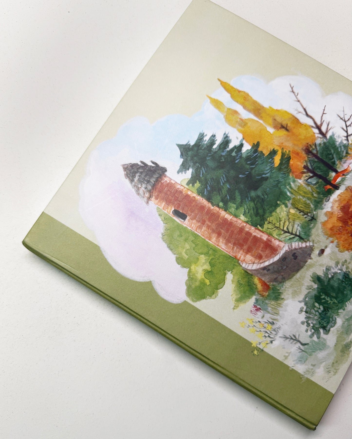 Cuaderno para acuarela, Zorro & Torre sketchbook 🦊 🌳, 50% algodón
