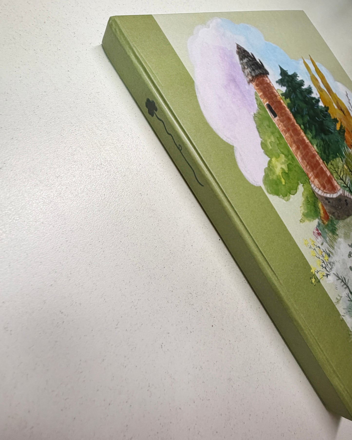 Cuaderno para acuarela, Zorro & Torre sketchbook 🦊 🌳, 50% algodón