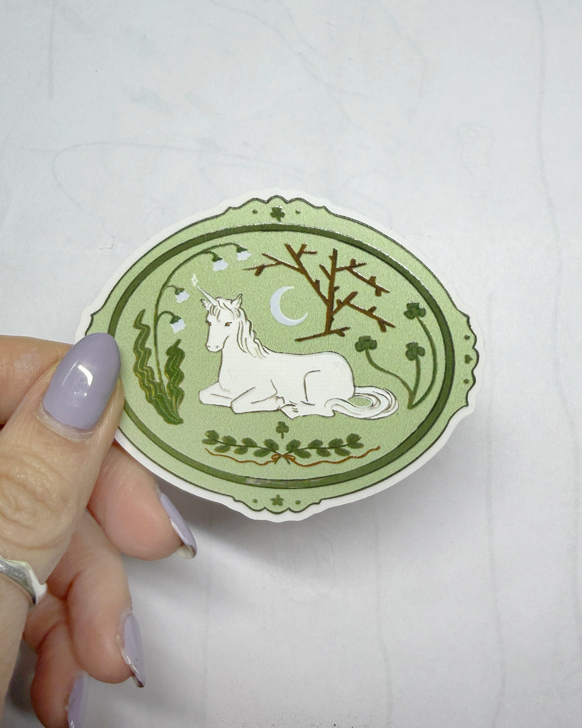 Sticker individual Unicornio .☘︎ ݁˖