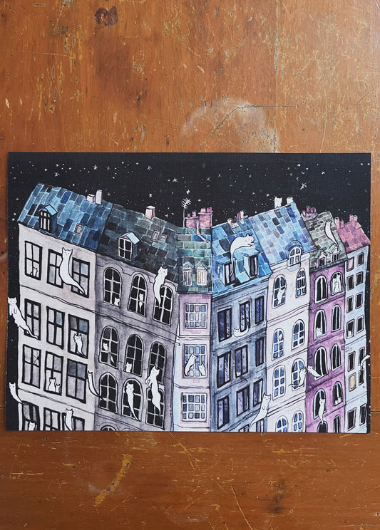 Print, Gatitos del más allá, tamaño carta, 21.5x28cm