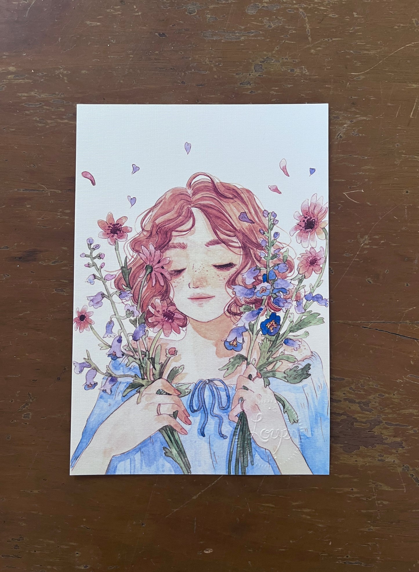 Print, Flora 14x21.5cm