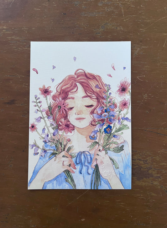Print, Flora 14x21.5cm