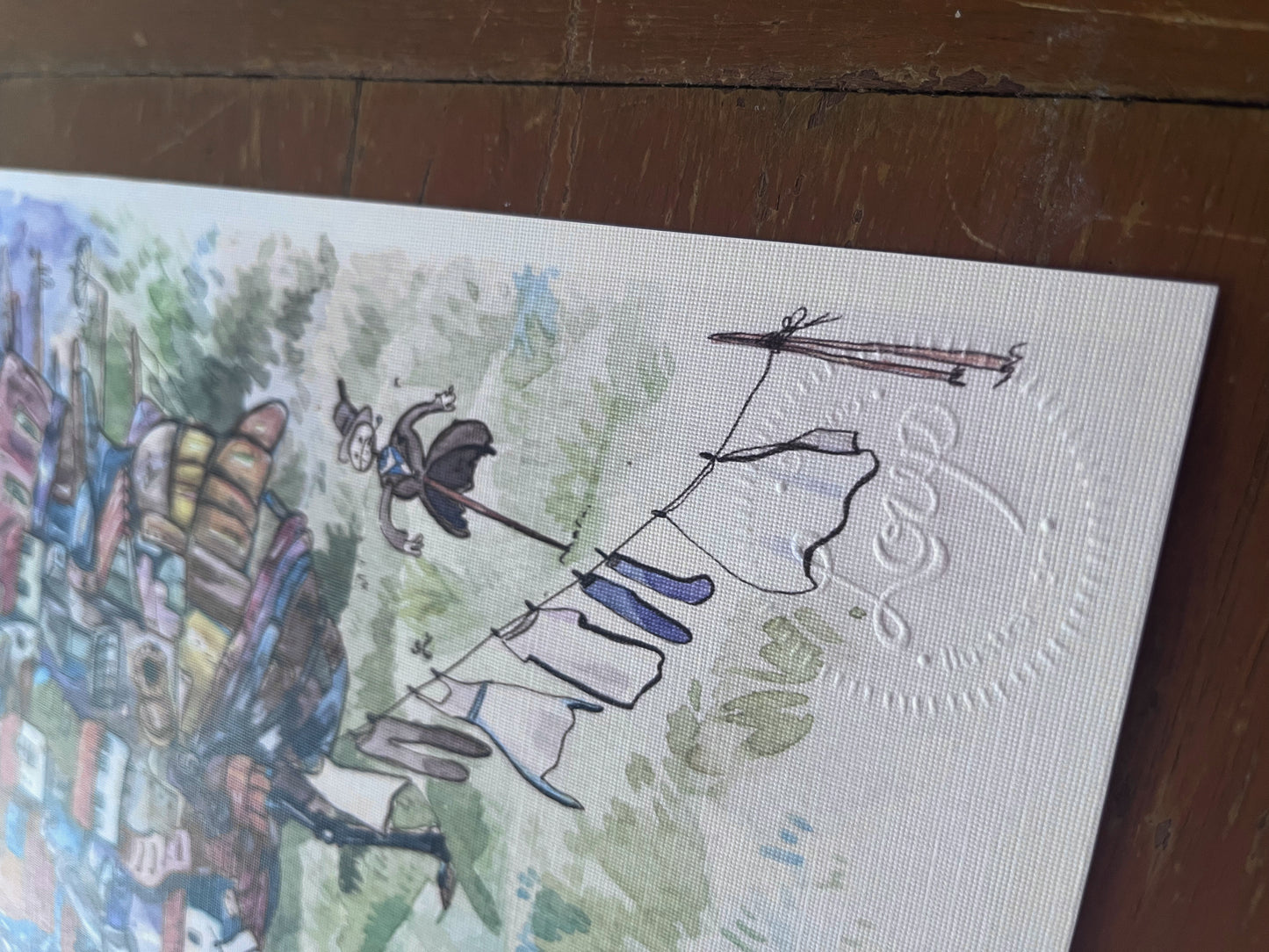 Print homenaje a Ghibli, castillo de Howl