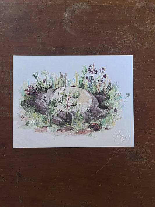 Print homenaje a Ghibli, Totoro